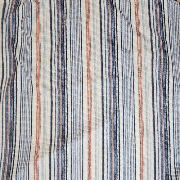 Cure Petites Sleeveless Tank PL Red White Blue Vertical Striped Summer Beach Top - Picture 8 of 8